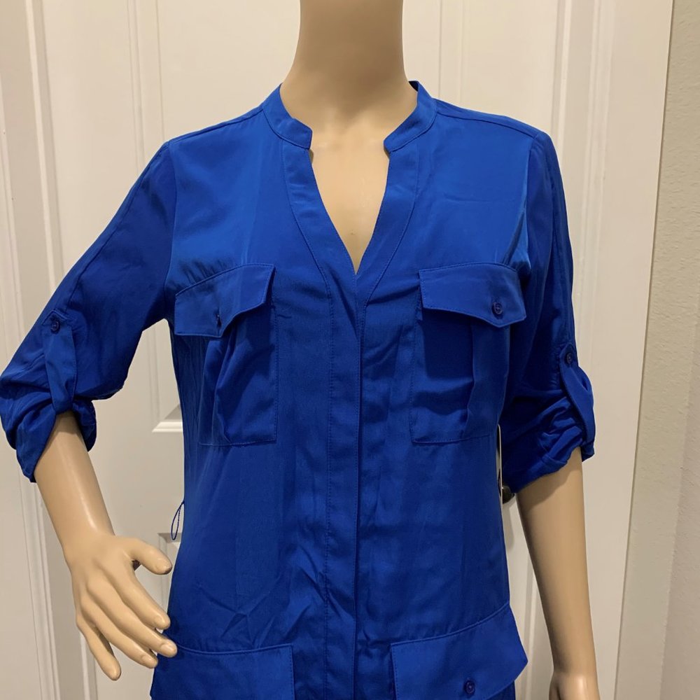 EXPRESS BUTTON DOWN SHIRT DRESS - Picture 4 of 7